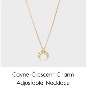 Cayne Crescent Charm Adjustable Necklace